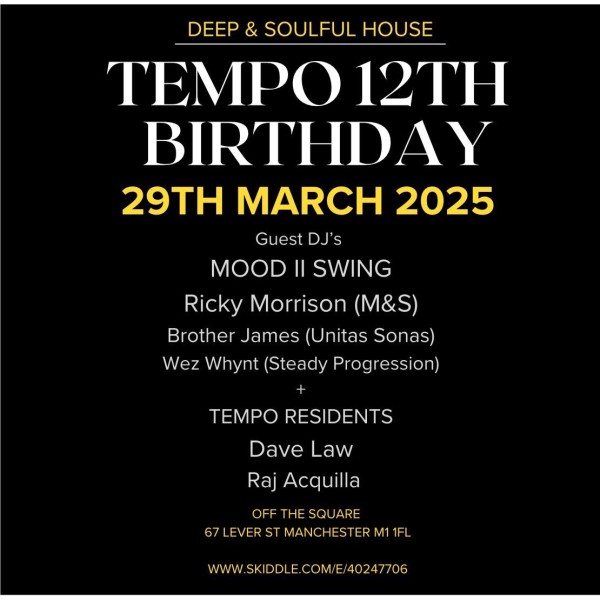 Tempo 12th Birthday